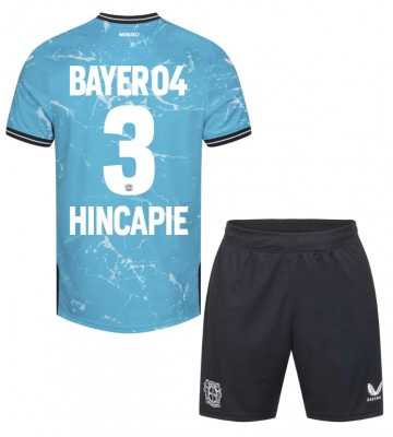 Bayer Leverkusen Piero Hincapie #3 Tredje trøje Børn 2023-24 Kort ærmer (+ korte bukser)